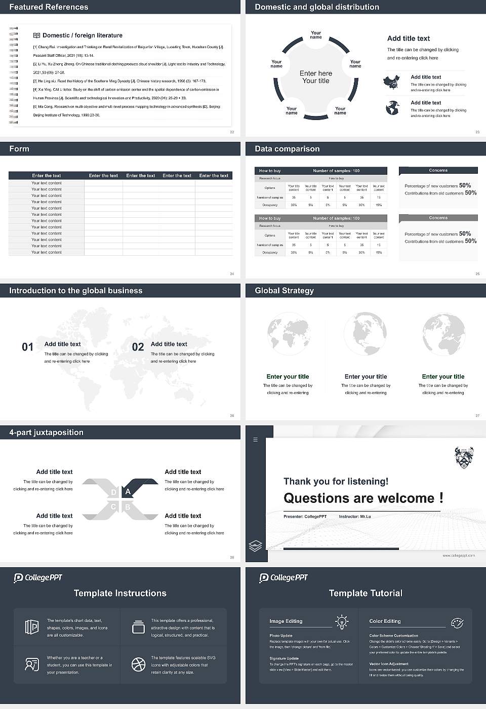 University of York Thesis Proposal/Graduation Defense PPT Template16:9 ratio PPT effect preview image4