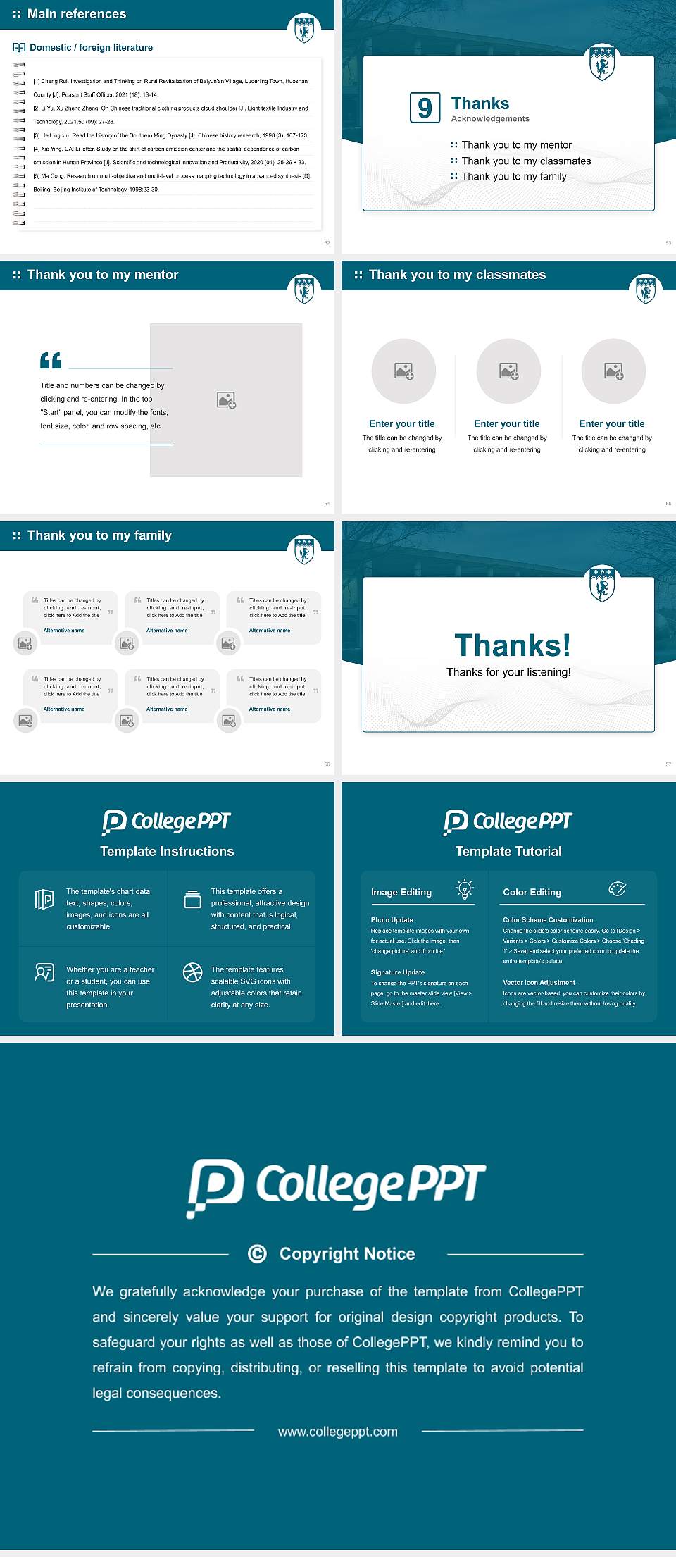 Birmingham Newman University Graduation Thesis Defense PPT Template4:3 ratio PPT effect preview image7