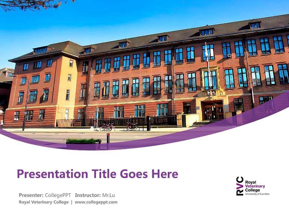 Royal Veterinary College Course/Courseware Creation PPT Template4:3 ratio PPT effect preview image5