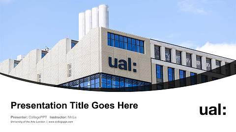 University of the Arts London Course/Courseware Creation PPT Template