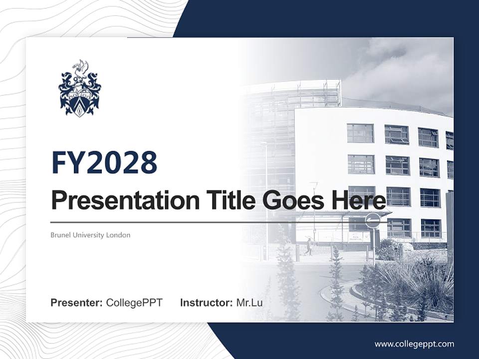 Brunel University London Academic Presentation/Research Findings Report PPT Template4:3 ratio PPT effect preview image5