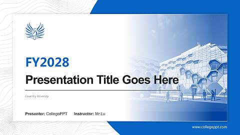 Coventry University Academic Presentation/Research Findings Report PPT Template