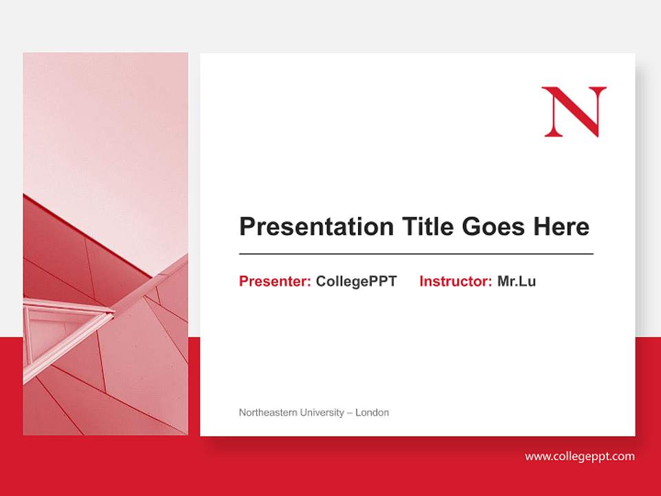 Northeastern University – London General Purpose PPT Template4:3 ratio PPT effect preview image6