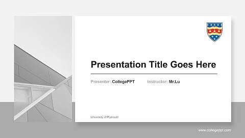 University of Plymouth General Purpose PPT Template