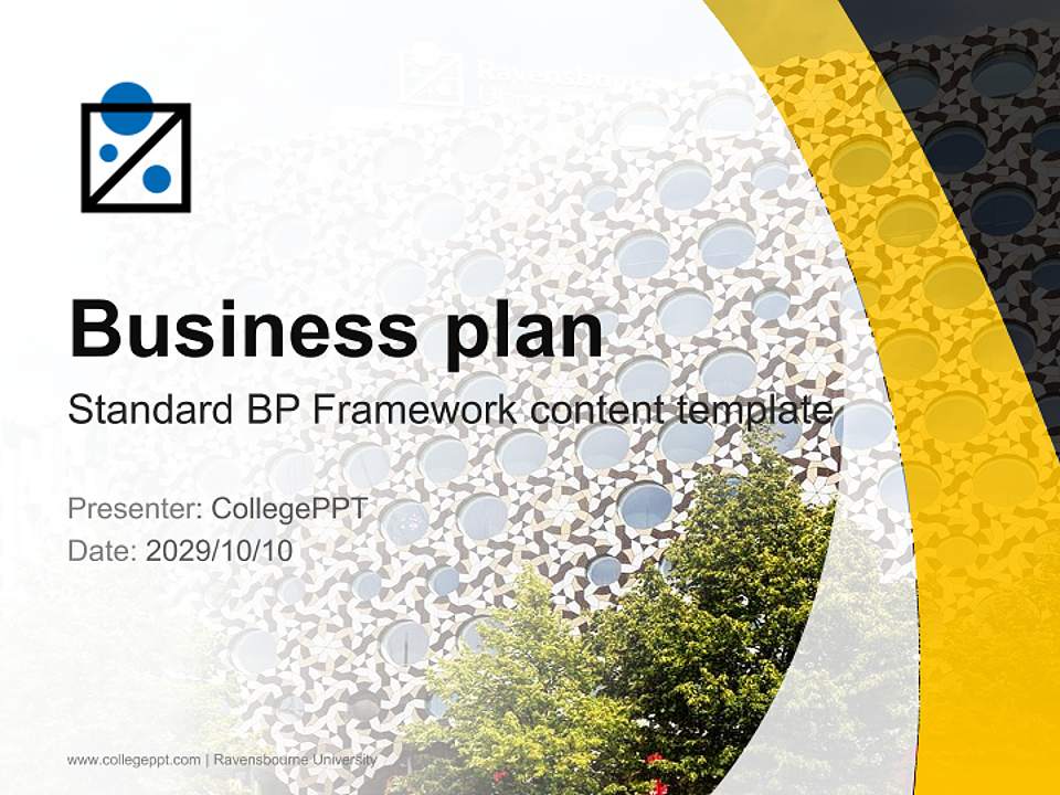 Ravensbourne University Competition/Entrepreneurship Contest PPT Template4:3 ratio PPT effect preview image9