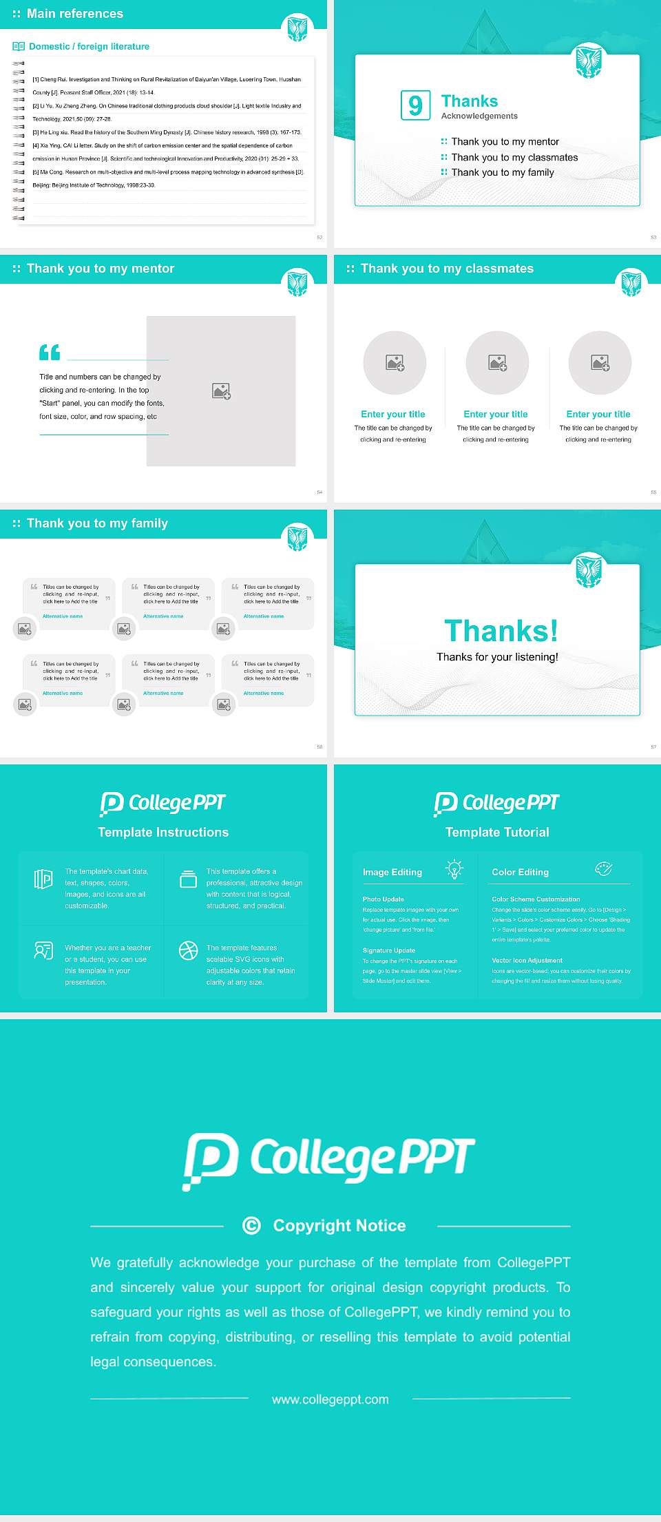 University of East London Graduation Thesis Defense PPT Template4:3 ratio PPT effect preview image7