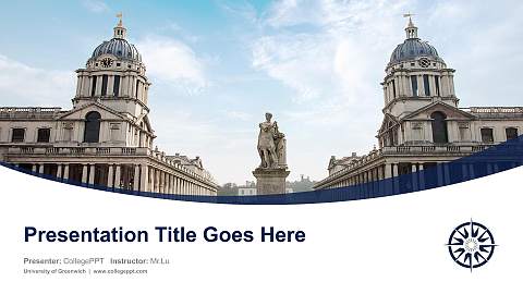University of Greenwich Course/Courseware Creation PPT Template