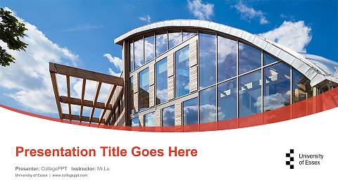 University of Essex Course/Courseware Creation PPT Template