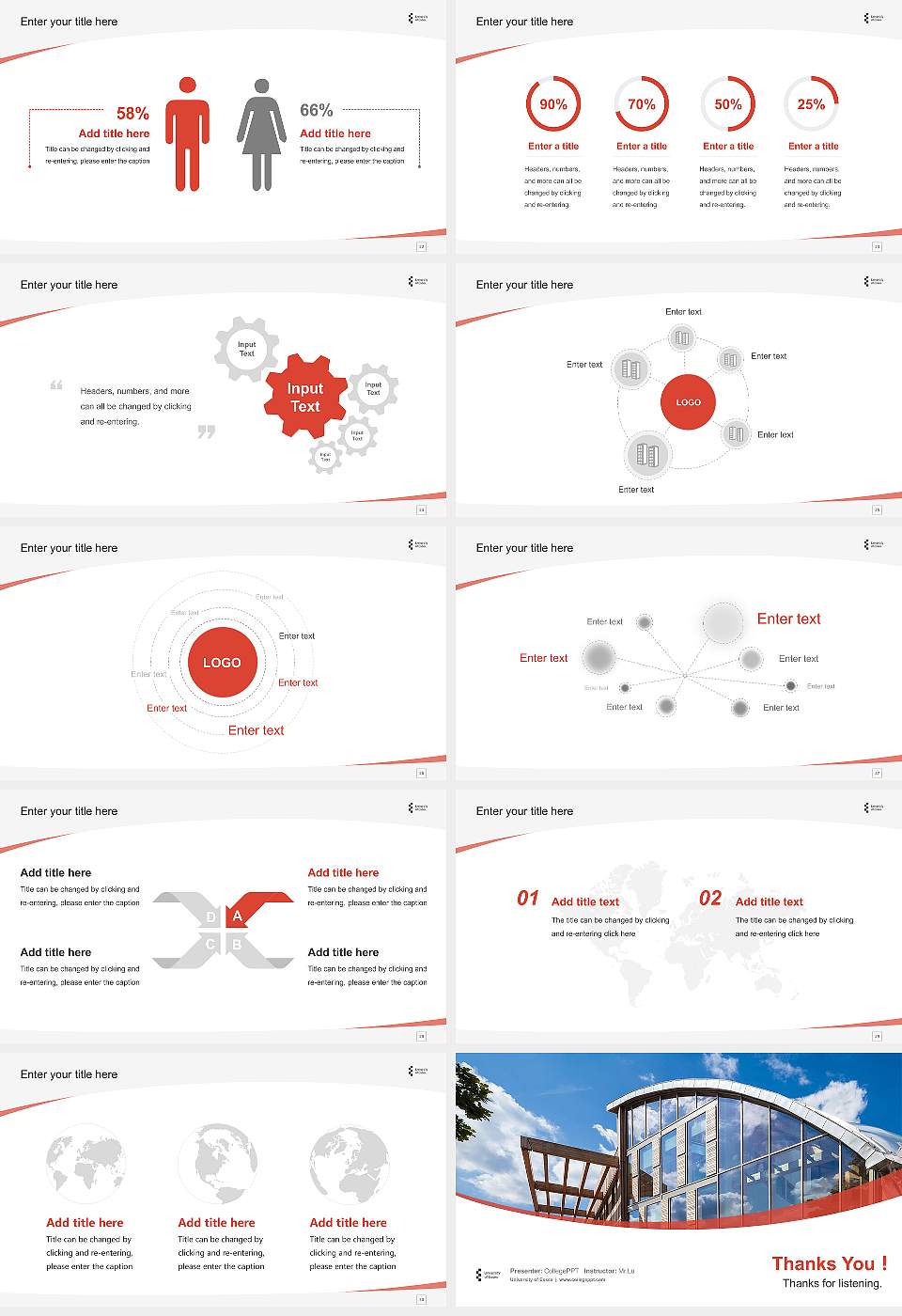 University of Essex Course/Courseware Creation PPT Template16:9 ratio PPT effect preview image4