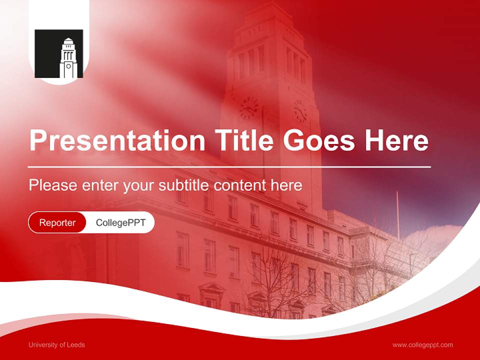 University of Leeds Lecture Sharing and Networking Event PPT Template4:3 ratio PPT effect preview image4