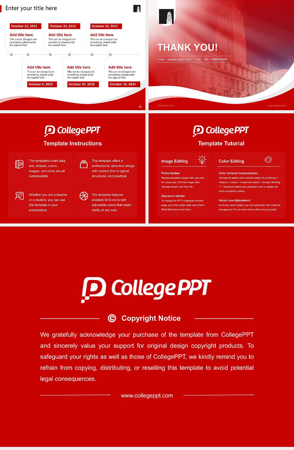 University of Leeds Lecture Sharing and Networking Event PPT Template4:3 ratio PPT effect preview image4