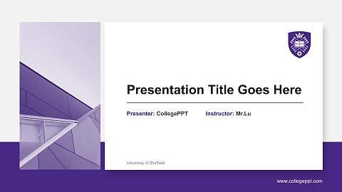 University of Sheffield General Purpose PPT Template