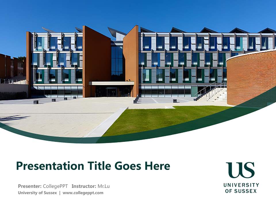 University of Sussex Course/Courseware Creation PPT Template4:3 ratio PPT effect preview image5