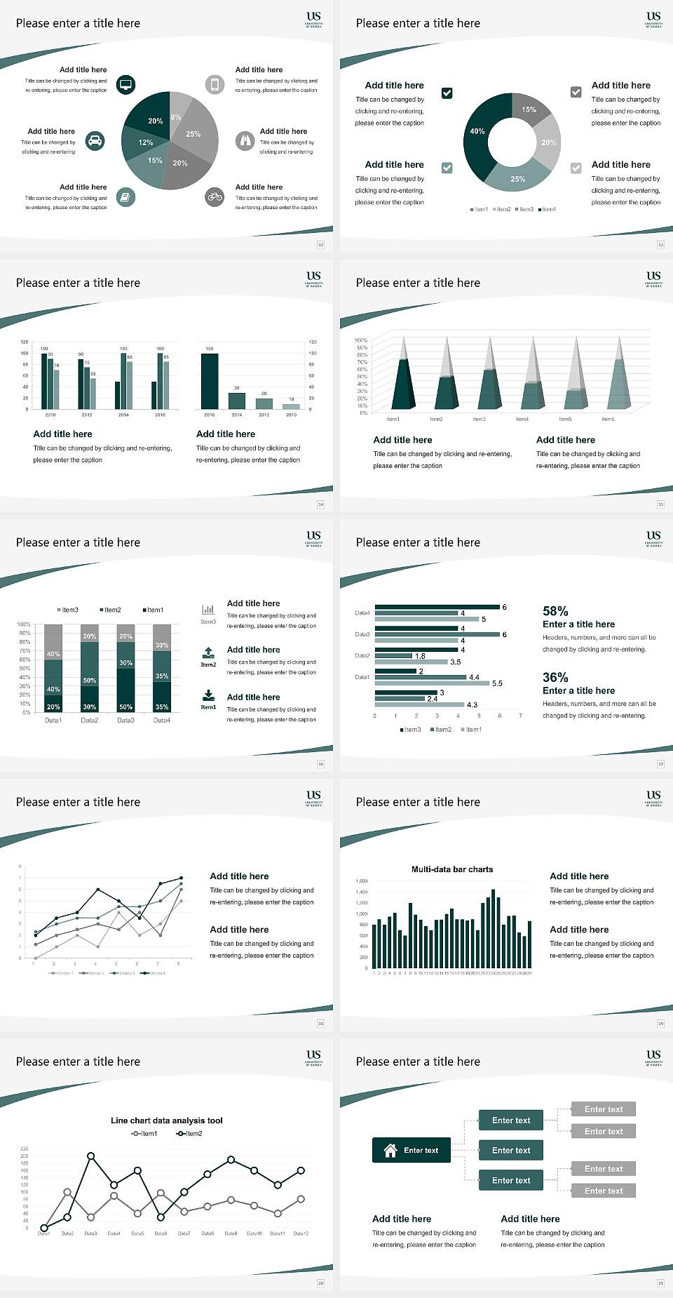 University of Sussex Course/Courseware Creation PPT Template4:3 ratio PPT effect preview image3