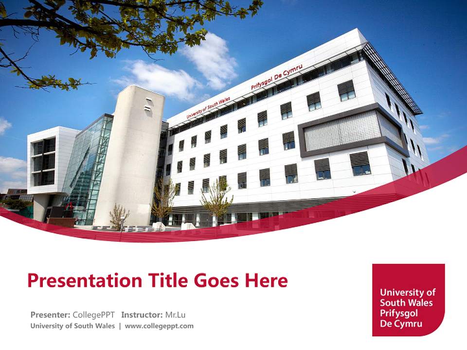 University of South Wales Course/Courseware Creation PPT Template4:3 ratio PPT effect preview image5