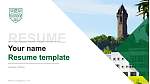 University of Stirling Resume PPT Template