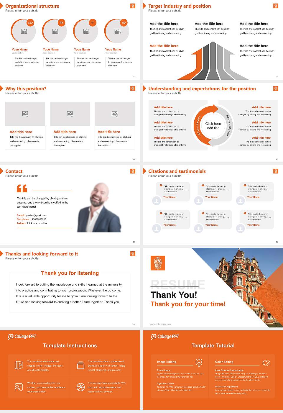 Royal Holloway, University of London Resume PPT Template16:9 ratio PPT effect preview image4