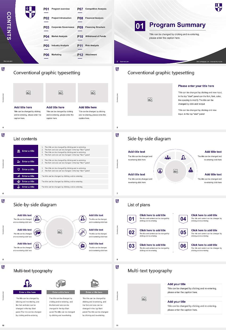 Loughborough University Competition/Entrepreneurship Contest PPT Template16:9 ratio PPT effect preview image2