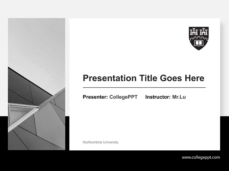 Northumbria University General Purpose PPT Template4:3 ratio PPT effect preview image6
