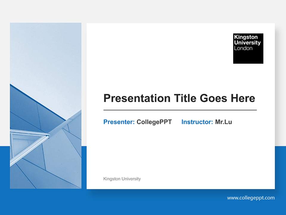 Kingston University General Purpose PPT Template4:3 ratio PPT effect preview image6