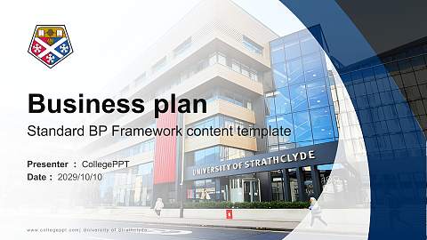 University of Strathclyde Competition/Entrepreneurship Contest PPT Template