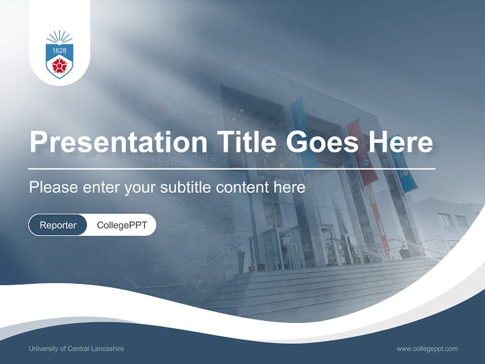 University of Central Lancashire Lecture Sharing and Networking Event PPT Template4:3 ratio PPT effect preview image4