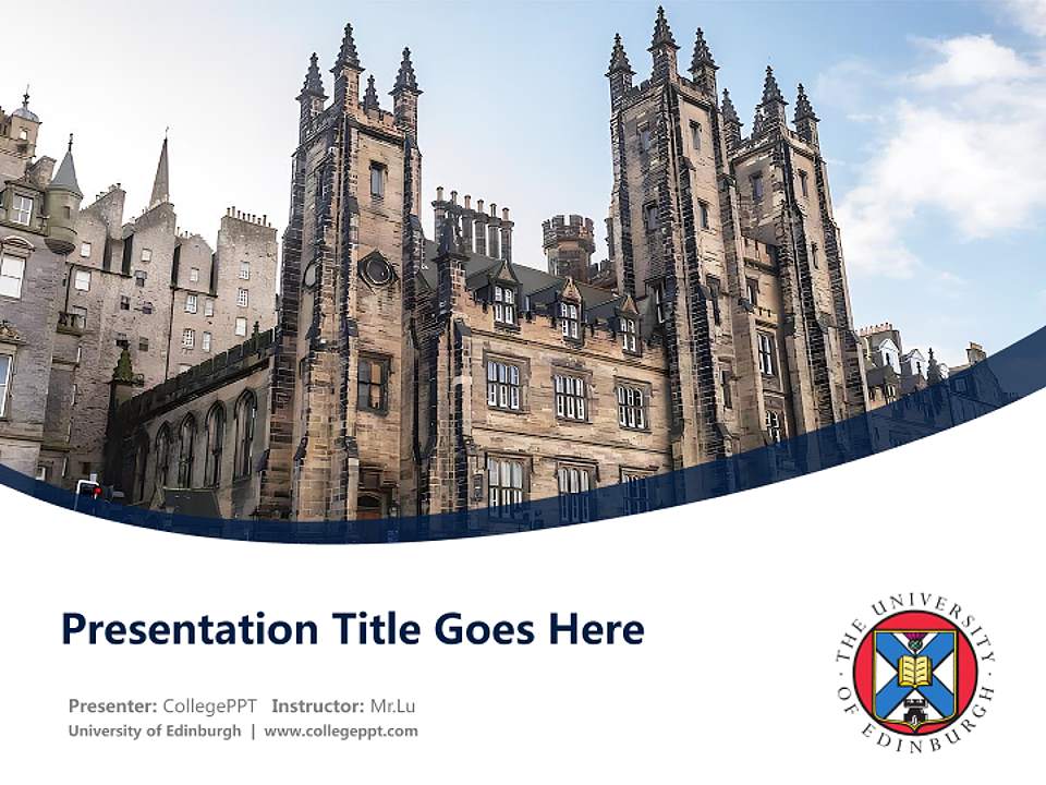 University of Edinburgh Course/Courseware Creation PPT Template4:3 ratio PPT effect preview image5