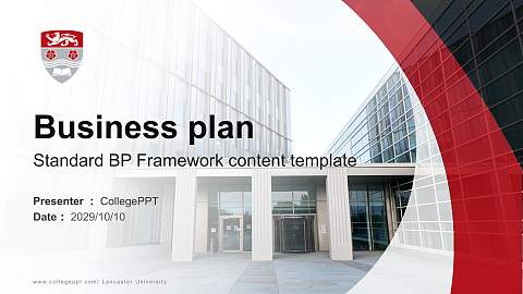 Lancaster University Competition/Entrepreneurship Contest PPT Template