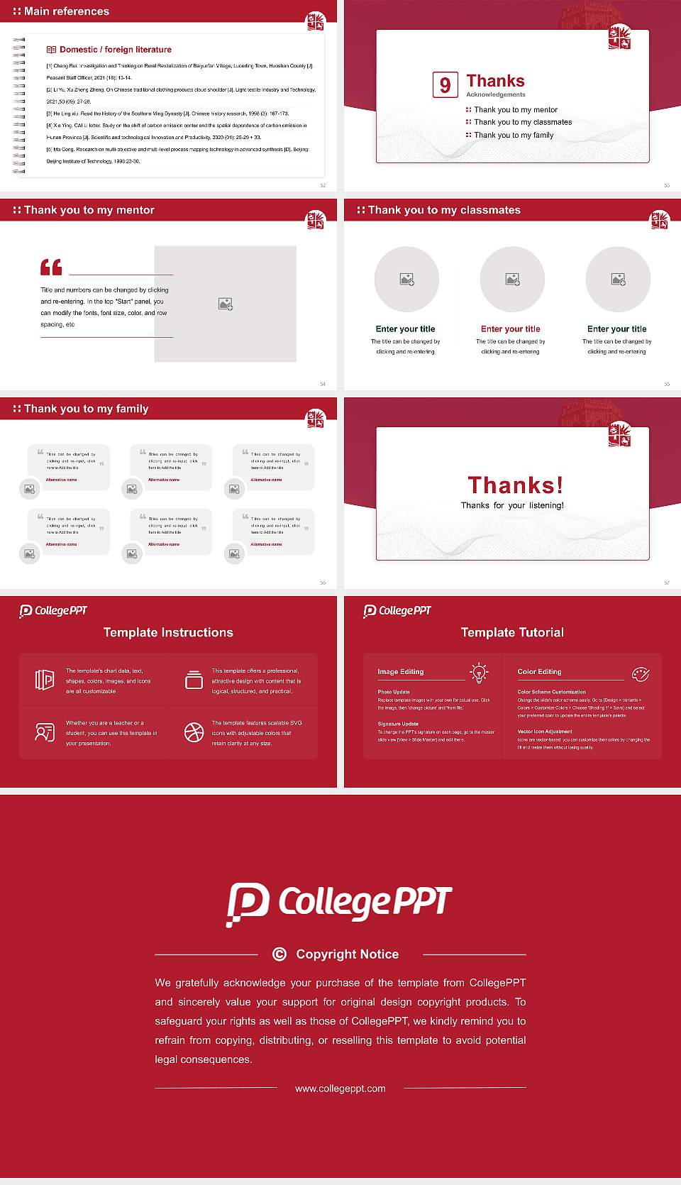 University of Bristol Graduation Thesis Defense PPT Template16:9 ratio PPT effect preview image7