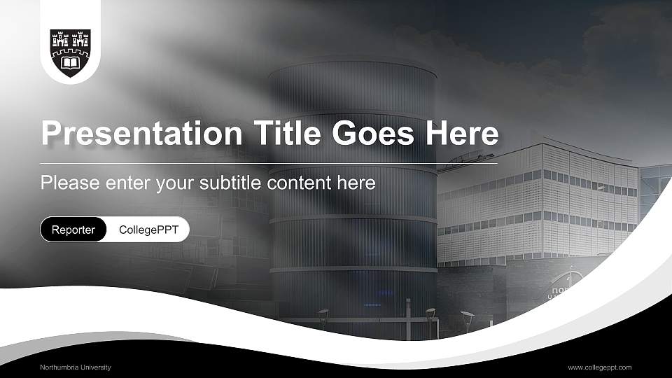 Northumbria University Lecture Sharing and Networking Event PPT Template16:9 ratio PPT effect preview image