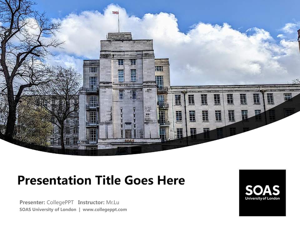SOAS University of London Course/Courseware Creation PPT Template4:3 ratio PPT effect preview image5