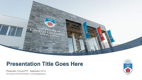 University of Central Lancashire Course/Courseware Creation PPT Template