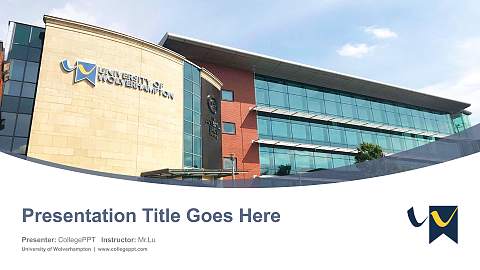 University of Wolverhampton Course/Courseware Creation PPT Template