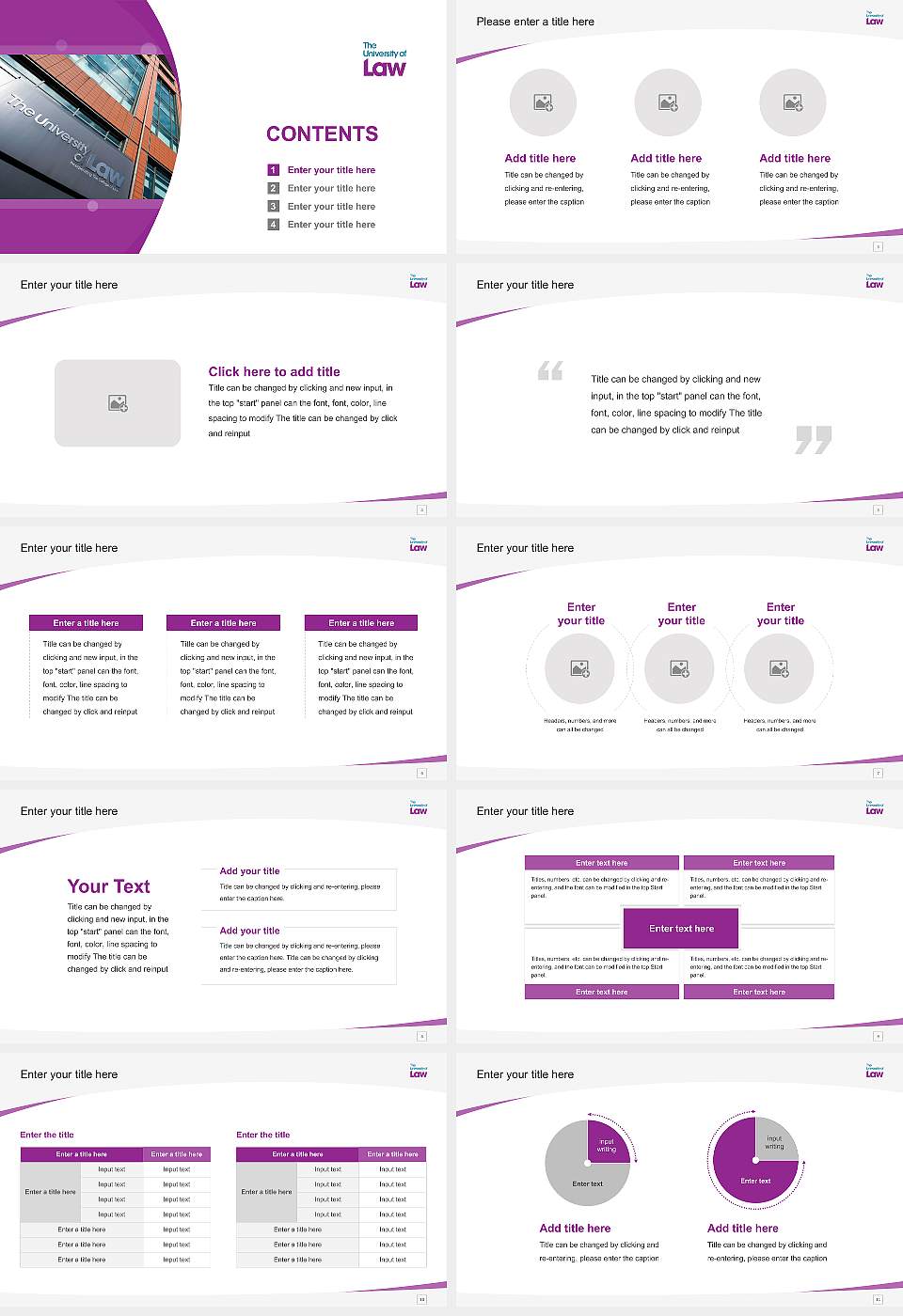 University of Law Course/Courseware Creation PPT Template16:9 ratio PPT effect preview image2