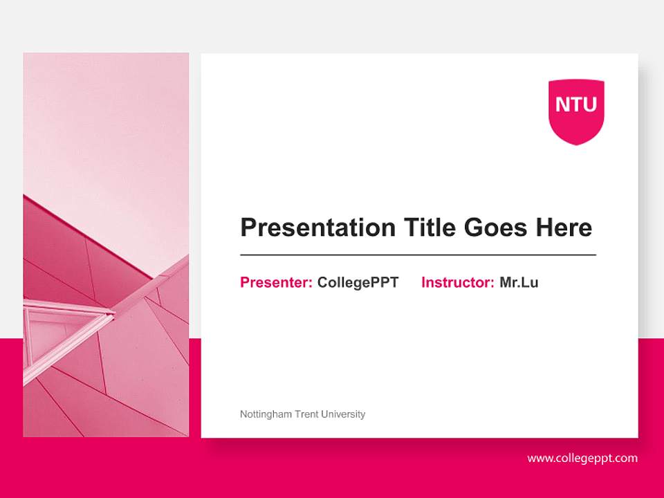 Nottingham Trent University General Purpose PPT Template4:3 ratio PPT effect preview image6
