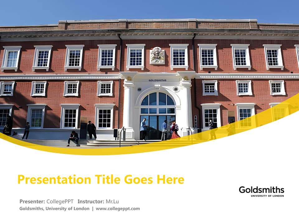 Goldsmiths, University of London Course/Courseware Creation PPT Template4:3 ratio PPT effect preview image5