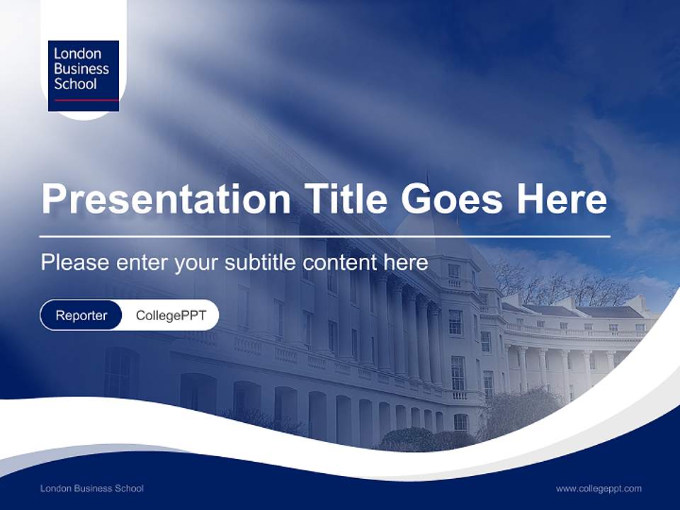 London Business School Lecture Sharing and Networking Event PPT Template4:3 ratio PPT effect preview image4