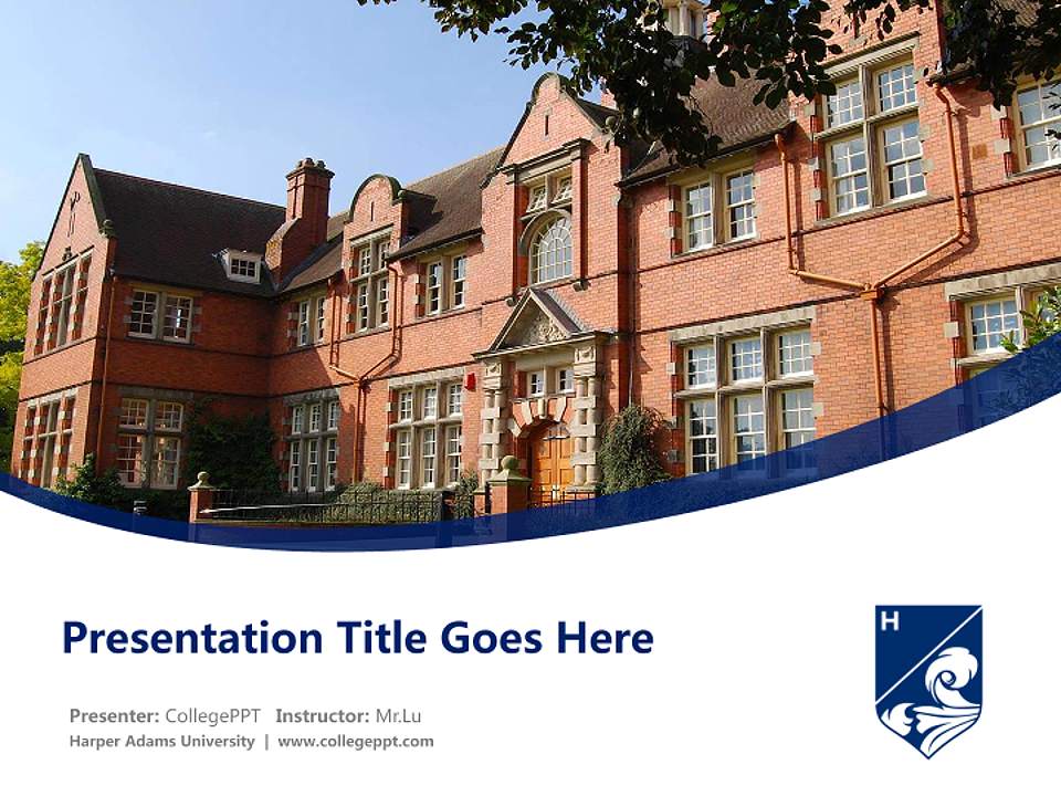 Harper Adams University Course/Courseware Creation PPT Template4:3 ratio PPT effect preview image5