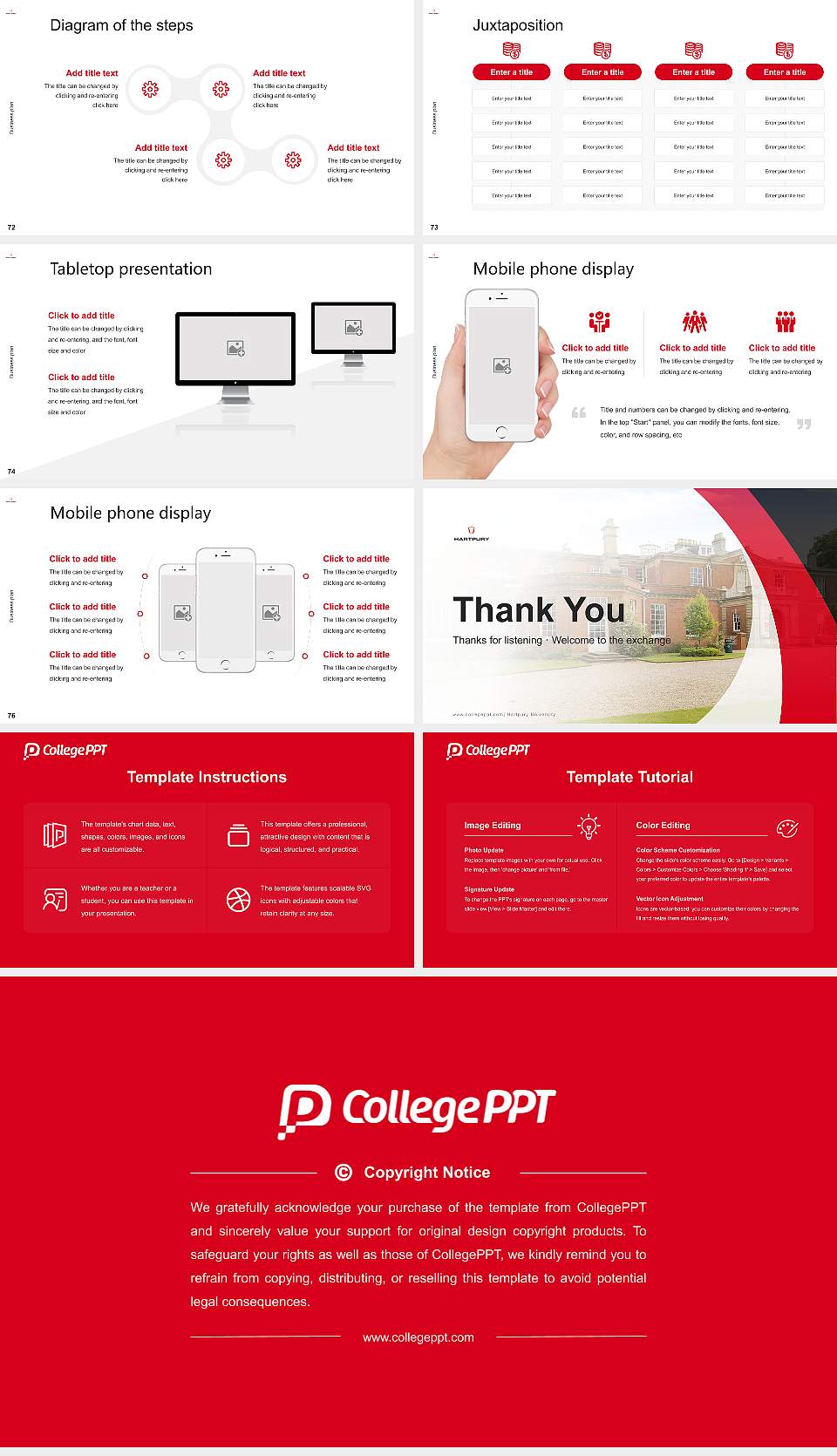 Hartpury University Competition/Entrepreneurship Contest PPT Template16:9 ratio PPT effect preview image9