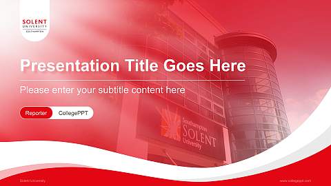 Solent University Lecture Sharing and Networking Event PPT Template