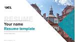 University College London CV Modèle PPT