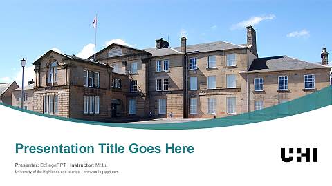 University of the Highlands and Islands Course/Courseware Creation PPT Template