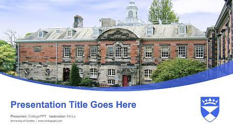 University of Dundee Course/Courseware Creation PPT Template