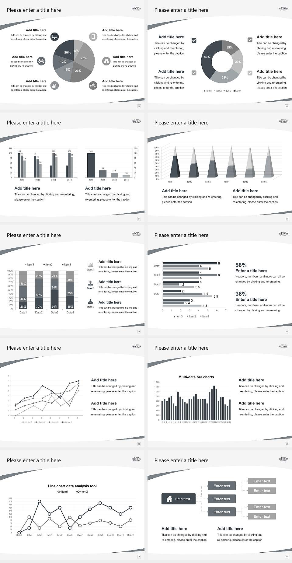 Oxford Brookes University Course/Courseware Creation PPT Template4:3 ratio PPT effect preview image3