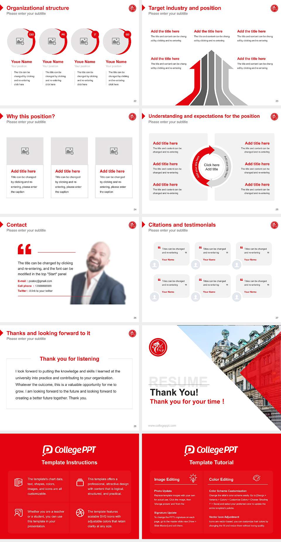 London Guildhall University Resume PPT Template4:3 ratio PPT effect preview image4