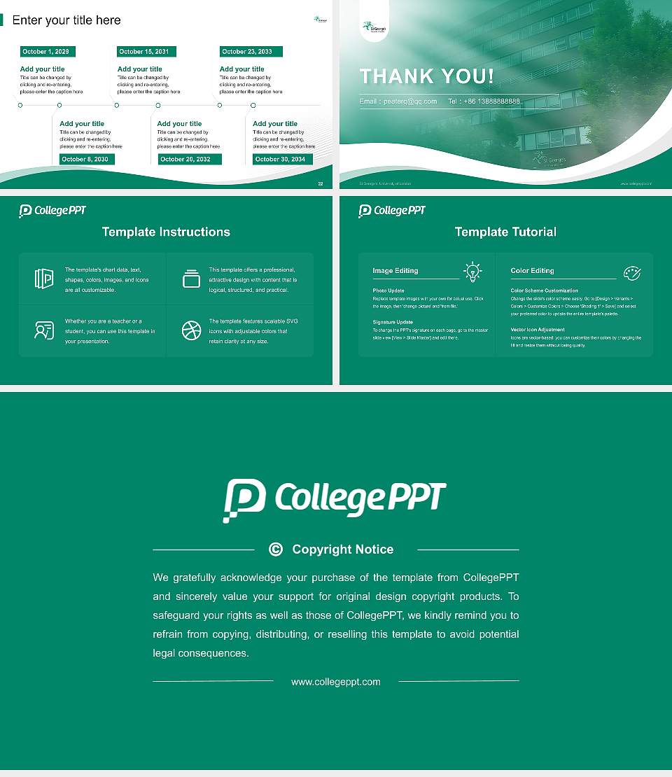 St George’s, University of London Lecture Sharing and Networking Event PPT Template16:9 ratio PPT effect preview image4