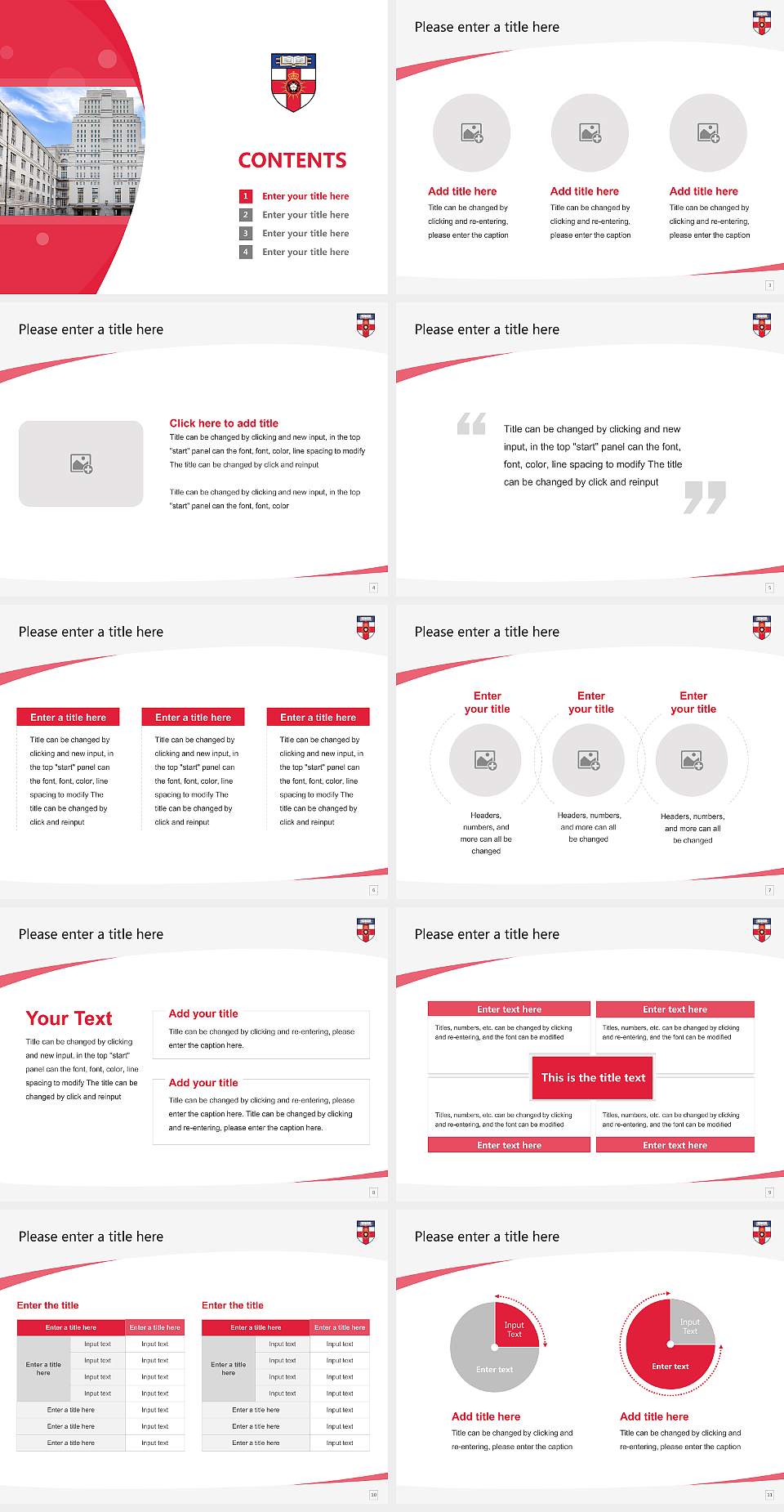 University of London Course/Courseware Creation PPT Template4:3 ratio PPT effect preview image2