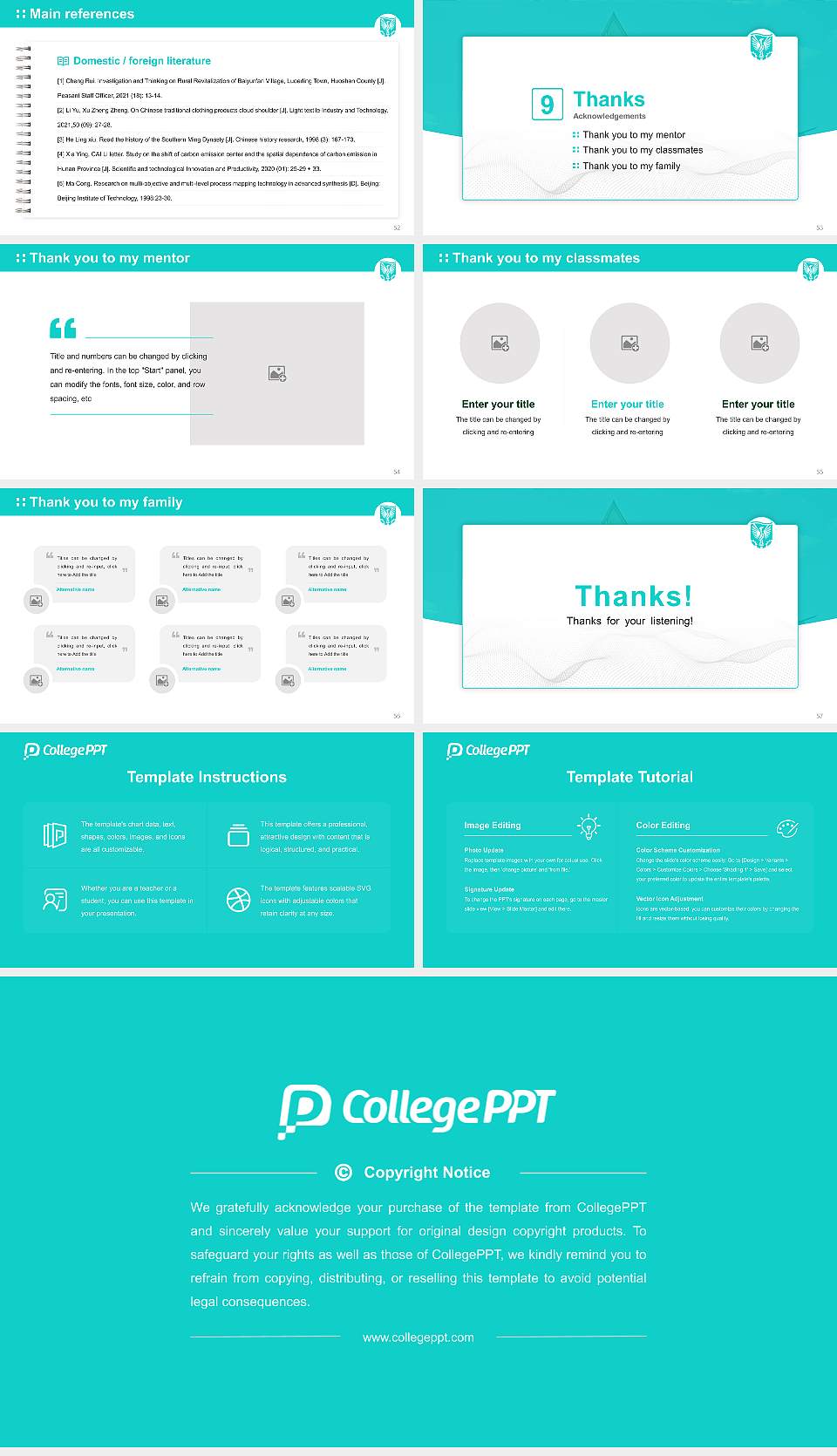 University of East London Graduation Thesis Defense PPT Template16:9 ratio PPT effect preview image7
