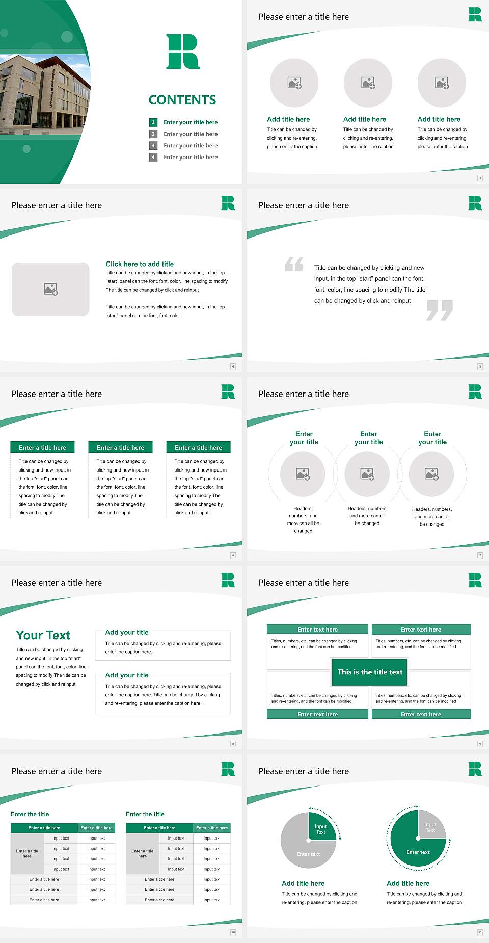 Roehampton University Course/Courseware Creation PPT Template4:3 ratio PPT effect preview image2