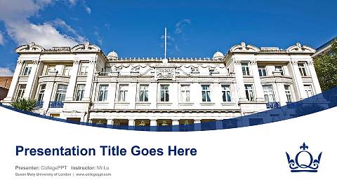 Queen Mary University of London Course/Courseware Creation PPT Template